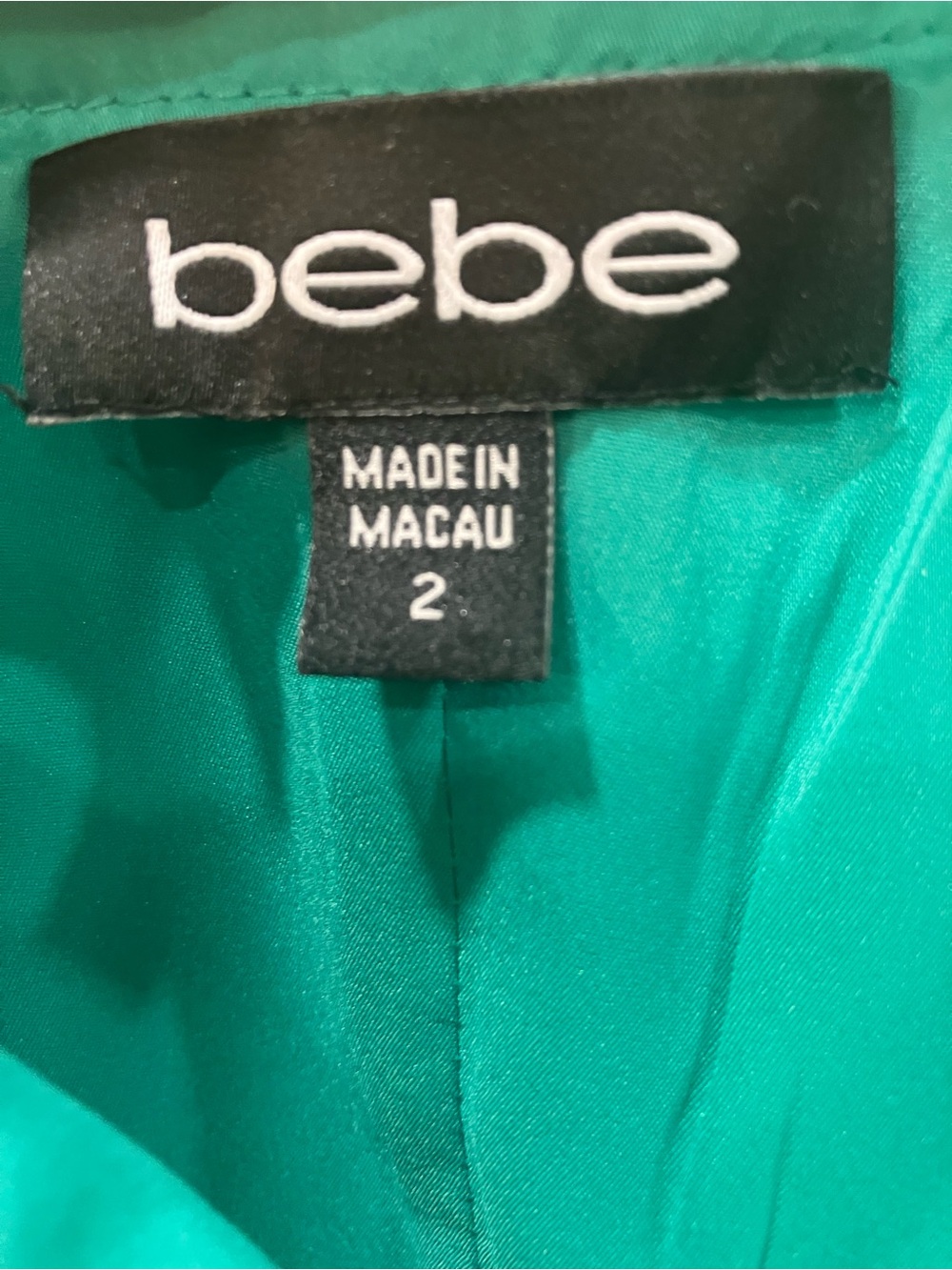 Bebe Green Sleeveless Cargo Pocket Sheath Mini Dress - Picture 6 of 6